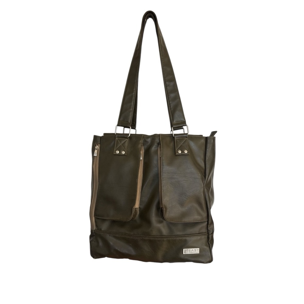 Baby Innovations Diaper Bag Large Green Soft Many Pockets Rare